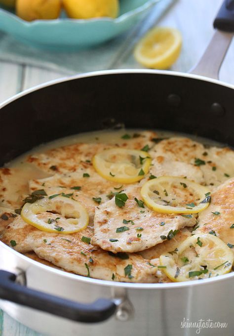 216 Calories- Chicken Francese - Lightened Up | Skinnytaste Chicken Francese, Skinny Taste Recipes, Eat Better, Sport Logo, Chicken Cutlets, Food Tasting, Ww Recipes, Poultry Recipes, Dinner Tonight