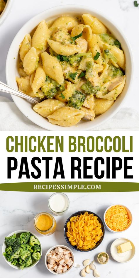 This creamy Chicken Broccoli Pasta features tender pasta with chicken, broccoli florets, and a cheddar cheese sauce for a easy pasta recipe. Great for a quick and easy dinner! Chicken Broccoli Pasta Recipes Healthy, Rotisserie Chicken Broccoli Pasta, Broccoli Chicken Cheese Pasta, Cheddar Chicken Broccoli Pasta, Chicken Broccoli Cheddar Pasta, Healthy Chicken And Broccoli Pasta, Chicken And Brocolli Pasta Recipes Easy, Broccoli Cheddar Pasta Bake, Pasta Chicken Broccoli Recipes