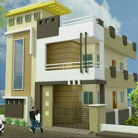 170 30-50 East Facing Ideas In 2021 | Indian House Plans Home Color Exterior, Exterior Design Architecture, House Front Elevation, Building Front Designs, Quotation Format, 2bhk House Plan, Indian House Plans, House Outer Design, Small House Elevation