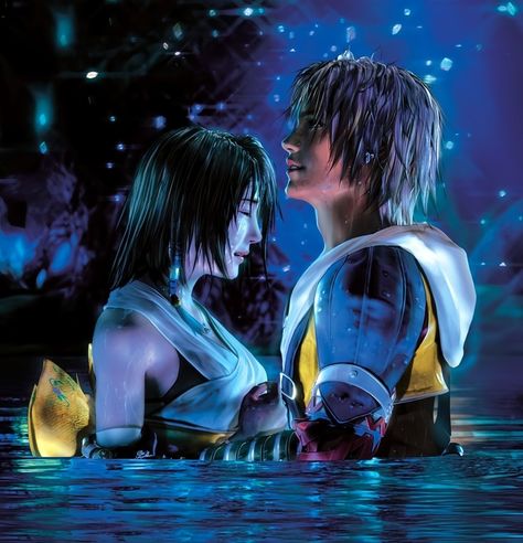 Tidus X Yuna, National Spouses Day, Ffx Yuna, Night Castle, Game Expo, Games Wallpaper, Power Couples, Final Fantasy Collection, To Have And To Hold