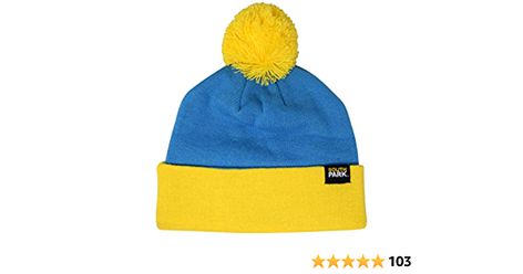 South Park Officially Licensed Eric Cartman Cosplay Knit Pom Beanie Hat - Blue/Yellow at Amazon Men’s Clothing store Eric Cartman, Blue Beanie, Yellow Hat, 21st Gifts, Themed Outfits, Pom Pom Hat, Pom Beanie, Beanie Hat, South Park