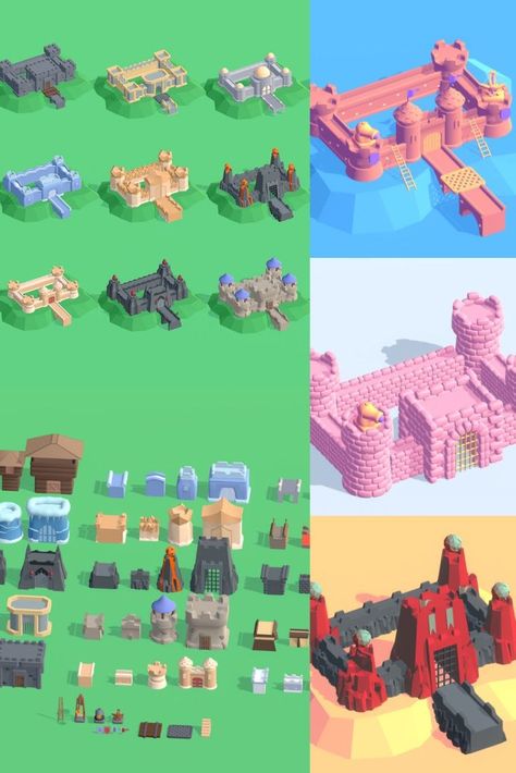 Hyper Casual Castles, #Hyper, #Ad, #Casual, #Castles, #ad Casual Castle, Casual Game, Game Assets, Concept Art, Castle, Art