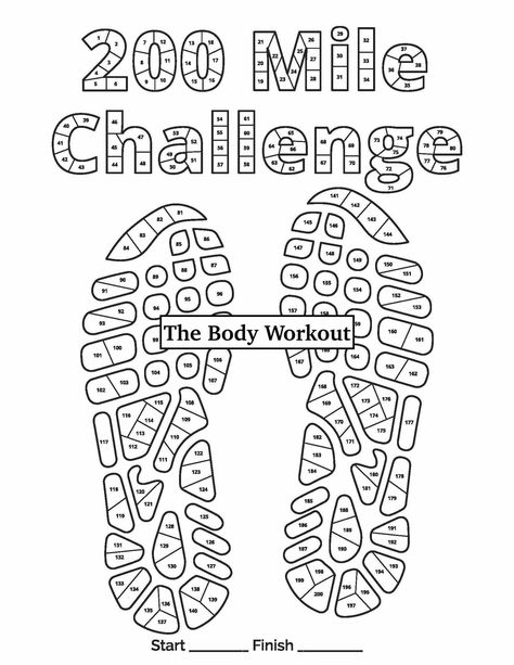 Instant Download, No Physical Product Will Be Sent. You set a goal to run or walk 200 miles for yourself or for a charity. Color the bottom of the running/walking shoes and the 200-mile challenge words every mile you complete. A great project for friends and co-workers. This is a digital product, you download it from your computer, and no physical product will be sent. Size: Digital PDFs in Letter Size 8.5 x 11 inches. How to download after purchase: Etsy download: https://help.etsy.com/hc/en-us/articles/115013328108-Downloading-a-Digital-Item/ Other fitness trackers offered by The Body Workout 1. 100-mile tracker: https://etsy.me/3EjbKbw 2. 200-mile treadmill tracker: https://etsy.me/3fF0Nqs 50 Mile Challenge, Treadmill Tracker, Mile Tracker, September Fitness Challenge, Miles Tracker, Walking Program, Month Workout Challenge, Challenge Fitness, Body Makeover