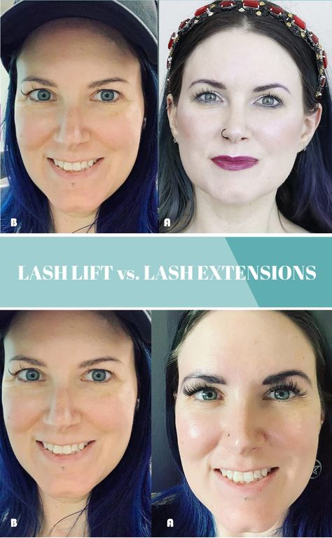 Lash Lift vs. Eyelash Extensions Lash Lift Vs Lash Extension, Natural Lash Growth, Eyelash Extensions Care, Exercise For Women, Neutral Eye Makeup, Bright Eye Makeup, Bold Eye Makeup, Lash Lifting, Subtle Makeup