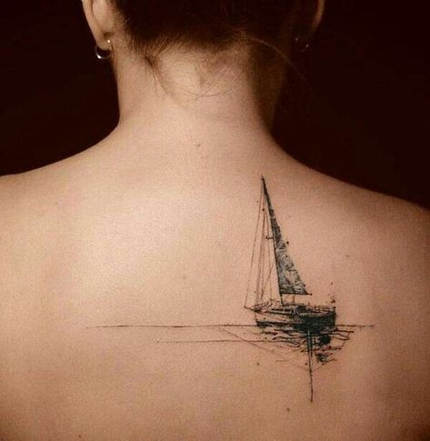 Sailing Tattoo, Dark Mark Tattoos, Sailboat Tattoo, Boat Tattoo, Lighthouse Tattoo, Skin Paint, Circle Tattoos, Marvel Tattoos, Wicked Tattoos