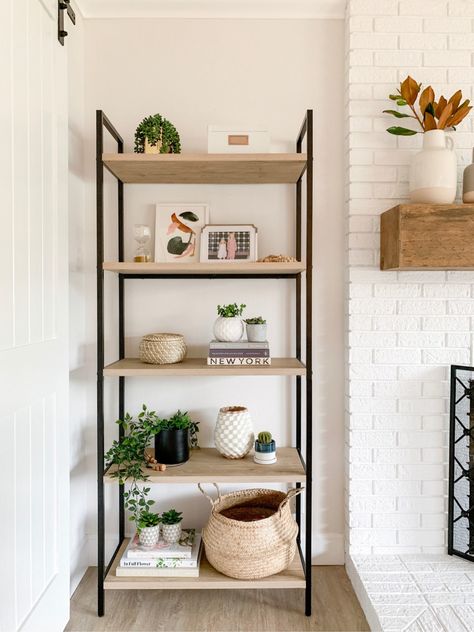 Top 10 Home Items for 2019 - 1111 Light Lane Shelf Decor Living Room, Bookcase Decor, Decor Ikea, Style Deco, White Brick, Decor Minimalist, Living Room Inspo, Home Design Decor, Home Tour