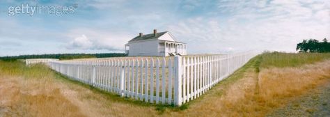 american camp san juan island - Google Search Picket Fence House, White Picket Fence House, Fence House, Fence Pickets, Land Surveyors, Concrete Footings, San Juan Island, Types Of Fences, White Picket Fence