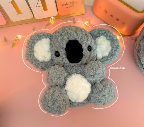 Crochet Koala Free Pattern, Koala Crochet Pattern Free, Crochet Koala, Baby Koala, Instagram Baby, Crochet Stuff, Crafty Stuff, Cute Crochet, Crochet Ideas