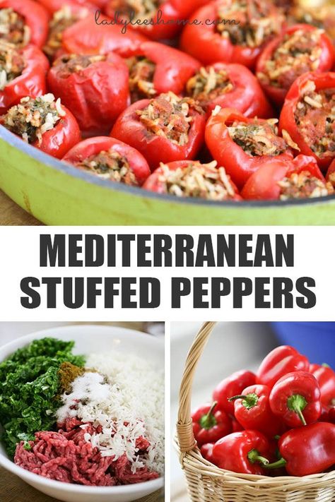 Mediterranean Stuffed Peppers, Stuffed Bell Peppers Ground Beef, Bell Peppers Stuffed, Ground Beef And Rice, Summer Baddie, Stuffed Peppers Healthy, Red Bell Peppers, Stuffed Pepper, Venison Recipes