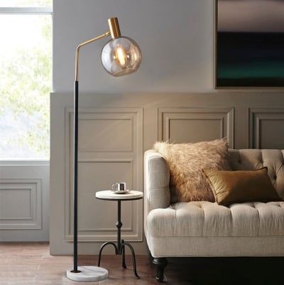 Modern Lighting | Interior and Exterior lamps | Rodovida Luxury Floor, Marble Lamp, Glass Floor Lamp, Floor Standing Lamps, Stand Light, Glass Floor, Black Floor Lamp, Marble Floor, Adjustable Lighting