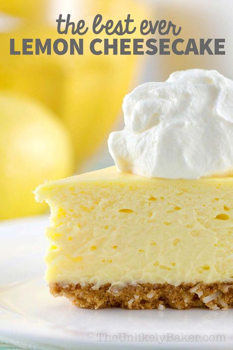 Best Lemon Cheesecake Recipe, Best Lemon Cheesecake, Lemon Cheesecake Recipe, Coconut Cookie, Cheesecake Oreo, Dessert Oreo, Brownie Desserts, Oreo Dessert, Keto Cheesecake