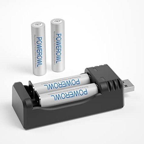 POWEROWL 4-Pack Rechargeable AAA Batteries with Charger, High Capacity Low Self Discharger NiMH Triple A Battery Check more at https://www.shamsonlineexpress.com/powerowl-4-pack-rechargeable-aaa-batteries-with-charger-high-capacity-low-self-discharger-nimh-triple-a-battery/ Triple A Battery, Aaa Batteries, Mobile Phones, Batteries, Mobile Phone