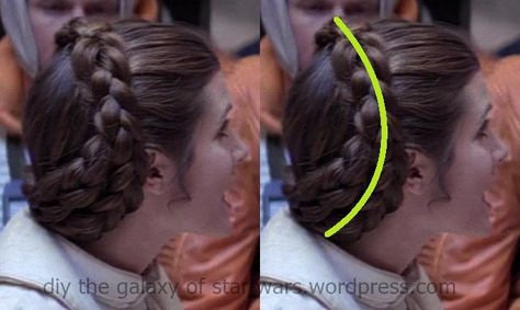 Princess Leia – DIY The Galaxy Of Star Wars Leia Hoth Hair, Hoth Leia, Leia Hoth, Leia Hair, Braids Diy, Princess Leia Hair, Crown Braids, Diy Braids, Leia Organa