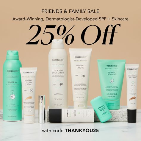 LAST DAY for 25% OFF award-winning, dermatologist-developed SPF + Skincare! Add to cart and use code THANKYOU25 at checkout. This is it, don’t miss out on our last sale of the year! ✨ *25% Off Sitewide 12/24/23-12/28/23. Excludes Bundles, Merch and Subscriptions* #mdsolarsciences #dermatologistdeveloped #awardwinning #spf #dailyspf #skincare #dailyskincare #skincareroutine #makeuproutine #thankyou #friendsandfamilysale #sitewidesale Skincare Carousel, Skincare Sale Design, Lifecell Skincare, Huge Skincare Collection, Daily Weekly Monthly Skin Care, Spf Skincare, Sitewide Sale, Add To Cart, Daily Skin Care