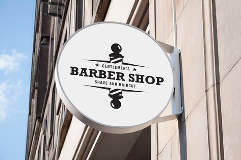 Barber Shop Logo Set #fonts#CMYK#Free#color Logo Barbier, Barber Shop Logo, Barber Shop Sign, Barber Shop Interior, Barber Haircuts, Barber Logo, Barbershop Design, Barber Pole, Inspiration Logo Design