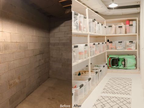 Storage Room Makeover, Basement Decoration, Basement Organization, Dream Basement, Storage Room Organization, Basement Storage, Small Basements, Basement Makeover, Basement Bedrooms