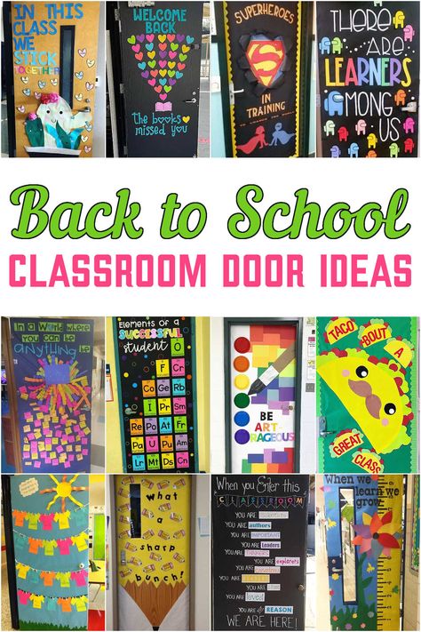 Classrooms Doors Ideas, Door Ideas For Classroom Back To School, Grade 3 Door Decoration, Back To School Door Ideas Kindergarten, 4th Grade Door Ideas Back To School, Back To School Door Decorations Preschool, Preschool Classroom Door Back To School, Back To School Door Decorations Classroom Preschool, Welcome Back School Door