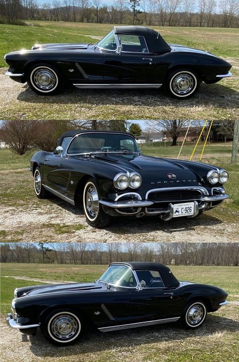 Classic 1962 Chevrolet Corvette – AnythingEverything Chevrolet Corvette 1962 Black, 62 Corvette, 1962 Chevrolet Corvette, Countryside View, Chevrolet Corvette C1, 1962 Corvette, Classic Corvette, Chevrolet Corvette Stingray, Corvette Convertible