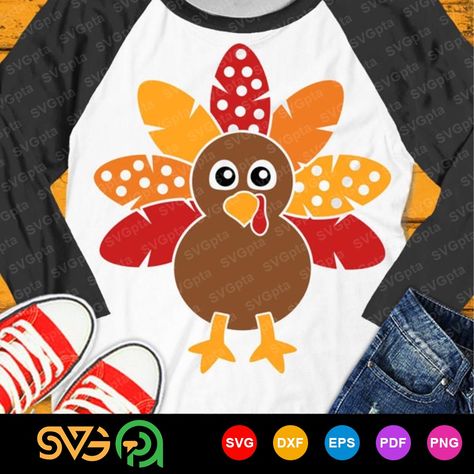 Cute Turkey Clipart, Thanksgiving Tshirt Ideas, Cricut Thanksgiving, Turkey Clipart, Htv Ideas, Monogram Kids, Turkey Svg, Thanksgiving Photos, Cute Turkey