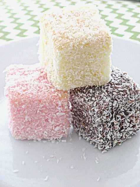 Lamington Cake Recipe, Lamington Recipe, Lamingtons Recipe, Jelly Cakes, The Whoot, Jelly Cake, Australia Day, Small Cake, Vintage Cake