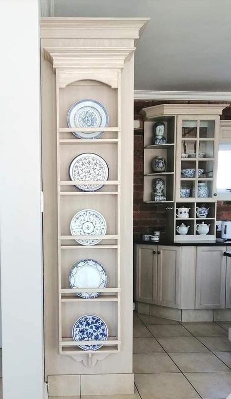 Cabinet Layout, Turquoise Kitchen, Plate Rack, French Country Kitchen, Decorating Style, Booth Ideas, Kitchen Redo, Kitchen Shelves, Kitchen Style