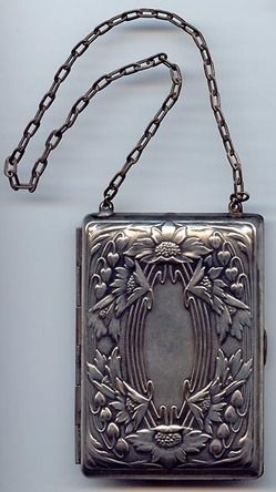 - Bijoux Art Nouveau, Silver Purse, Art Nouveau Silver, Art Nouveau Design, Art Nouveau Jewelry, Evening Purse, Vintage Purses, Chatelaine, Beaded Purses