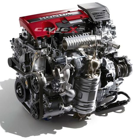 What Can You Tell About The 2017 Honda Civic Type-R Engine By Looking At It? New Honda Civic, 2018 Honda Civic, Honda Civic 2017, Honda Type R, Car Interior Upholstery, Honda Vtec, Jdm Engines, Honda Engine, Turbo Engine