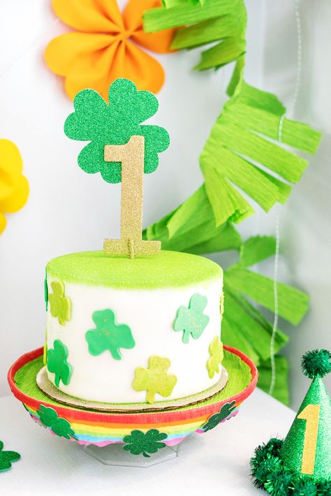 Lucky One First Birthday Boy, March Birthday Party Ideas, Lucky One Party, Happy Birthday Patrick, Make Birthday Cake, Birthday Cake For Husband, Girls Party Decorations, Teacher Birthday Gifts, Birthday Presents For Him