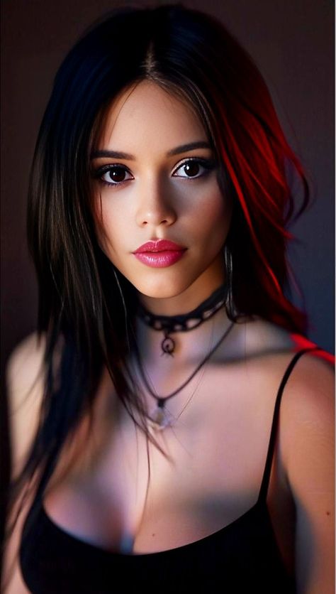 Cris Ortega Art, Jenna Ortega Fan Art, Jenny Ortega, Jenna Ortega Wednesday, Female Celebrity Crush, Cyberpunk Female, Tattoed Women, Bear Claw, Beautiful Red Hair