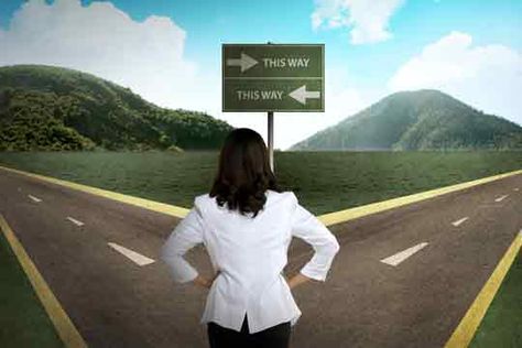 You’re stuck between two options and, even though you’ve weighed all the positives and negatives many times, you feel incapable of making a decision. We’ve all been there. Here are a few useful tips to help you make a choice and move forward: Ditch the pro-con list. When we don’t trust our ability to make a smart decision, we often over-analyze. Pro-con lists can sometimes be useful, but if they’re not helping, listen to your intuition instead – it’s usually right. And if it’s not, you’ll have a Listen To Your Intuition, Over Analyzing, Cross Road, Right Decision, Make A Choice, Life Ideas, Norman Rockwell, Useful Tips, Woman Standing