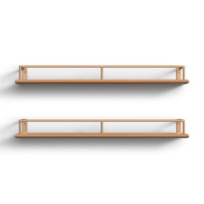 Metal floating shelves