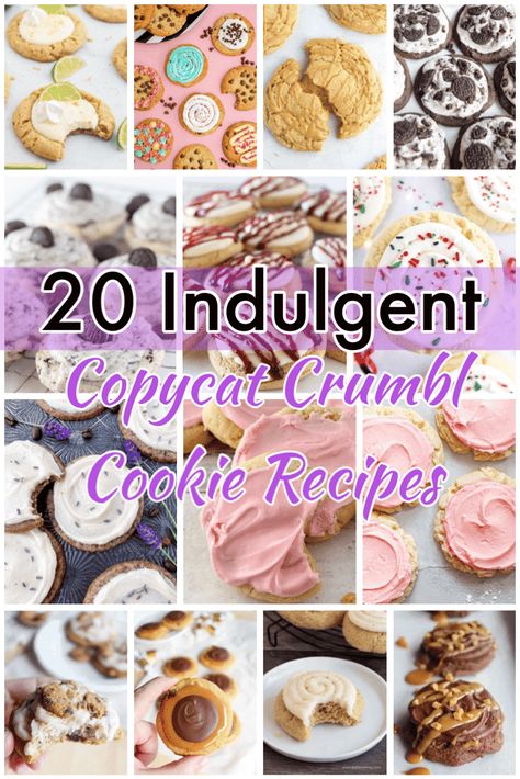 20 Indulgent Copycat Crumbl Cookie Recipes Crumbl Cookie Recipes, Copycat Crumbl Cookie, Crumble Cookie Recipe, Crumble Cookie, Key Lime Cheesecake, Crumbl Cookies, Giant Cookie, Christmas Sprinkles, Fun Deserts