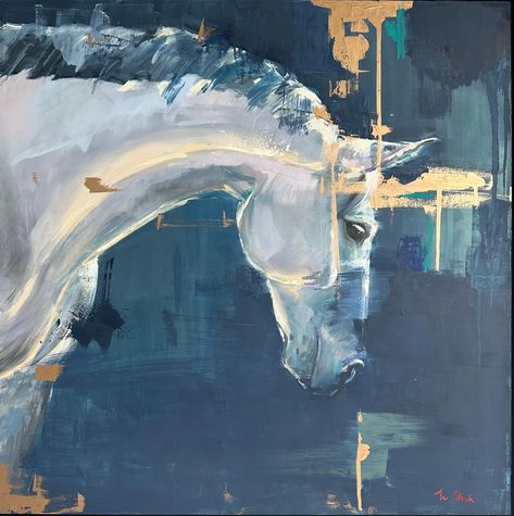 Contemporary Horse Paintings, Equine Art Abstract, White Horse Painting, Abstract Horse Art, Equine Artwork, Horse Collection, Horse Oil Painting, Horse Paintings, Abstract Horse