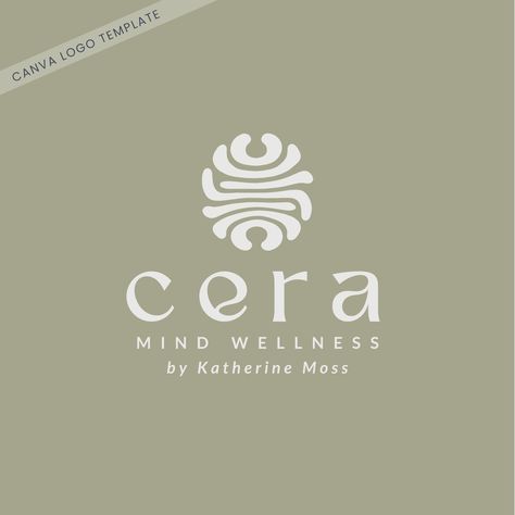 Transform your wellness brand with my modern yet bold logo design. This business logo template features an abstract circular symbol which is organic, modern and minimalist. Default colours are neutral beiges and olive green but can be changed to any other tones.  This branding kit features four logo variants - both main, alternate and two round ones which can be used as watermarks. This type of logo design would suit a variety of businesses such as spa, mental health business, coaching, therapis Body Care Logo Design, Nonprofit Logo Design, Health Branding Design, Health And Wellness Branding, Minimalist Branding Design Logo, Wellness Spa Design, Holistic Logo Design, Symbol For Change, Wellness Moodboard