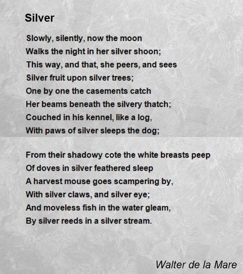 Slowly, silently, now the moon Walks the night in her silver shoon; This way, and that, she peers, and sees Ozymandias Poem, Keats Poems, John Keats Poems, Sea Poems, Poems About Stars, Robert Frost Poems, Winter Poems, Nature Poem, Essay About Life