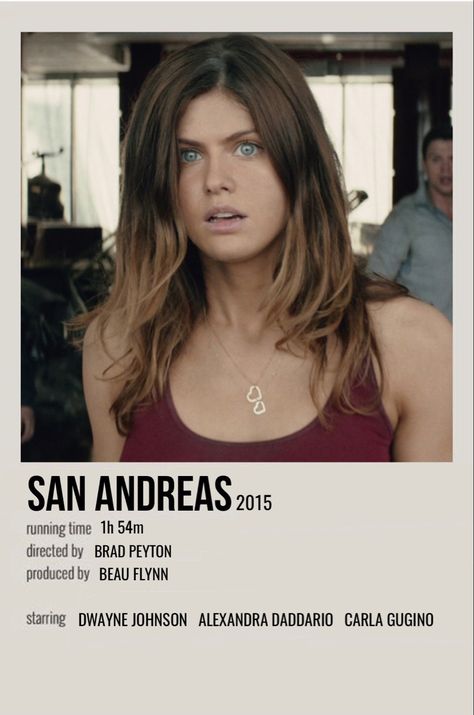 San Andreas Movie Poster, San Andreas Movie, Polaroid Movie Poster, Movie Poster Room, Movie Board, Polaroid Posters, Carla Gugino, Polaroid Poster, Poster Room