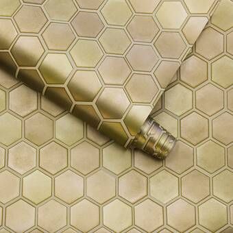 Tile Peel And Stick Wallpaper, Tile Peel And Stick, Semi Gloss Paint, Kitchen Studio, Hexagon Tile, Honeycomb Shape, Best Wallpaper, Hexagon Tiles, Wallpaper Rolls