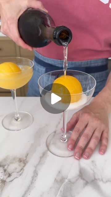 Kelly Senyei | Just a Taste® on Instagram: "MARCH MADNESS MIMOSAS! 🏀🍊🍾

Step up your brunch game with my guide to the best mimosas, starring frozen orange juice basketballs as the ideal way to flavor and chill your beverage! 🙌🏻

Making juice cubes of all flavors and shapes is a great way to elevate any brunch spread with minimal effort. Bonus point: Make them weeks or months ahead of time and stash them in your freezer for a last-minute mimosa upgrade! 🥂

👉🏻 COMMENT with the word BRUNCH and I’ll DM you the clickable link to my MIMOSA RECIPE GUIDE featuring creative flavor combos, Amazon links to my fave ice molds and more!

#marchmadness #mimosa #mimosas #brunchcocktails #cocktailoftheday #basketballparty #basketballlife" Mimosa Ice Cubes, Best Mimosas, Flavor Combos, Mimosa Recipe, Brunch Spread, Just A Taste, Basketball Party, Brunch Cocktails, Ice Molds