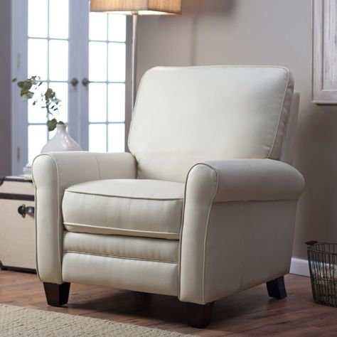 Barcalounger Meridian II Leather Push-Back Recliner - Recliners at Hayneedle Club Chair Recliner, Chair Recliner, Transitional Bedroom, Transitional Living Rooms, Living Room Remodel, Leather Recliner, Room Remodeling, Club Chair, Transitional Decor