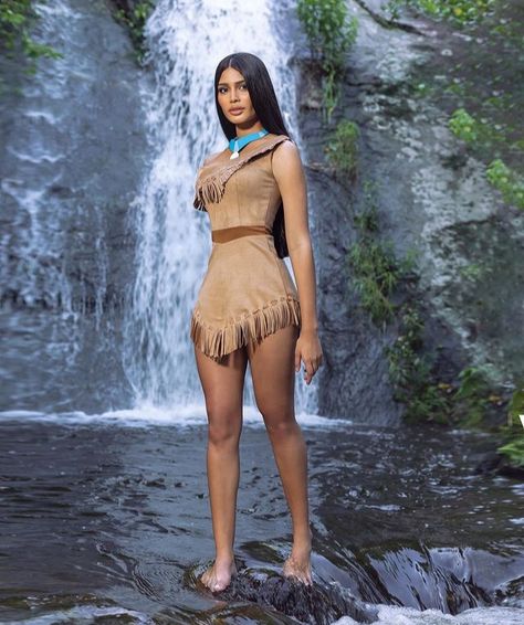 Pocahontas Halloween Costume, Pocahontas Halloween, Pocahontas Cosplay, Indian Halloween Costumes, Pocahontas Outfit, Native American Halloween Costume, American Indian Girl, Hot Halloween Outfits, Look Legging