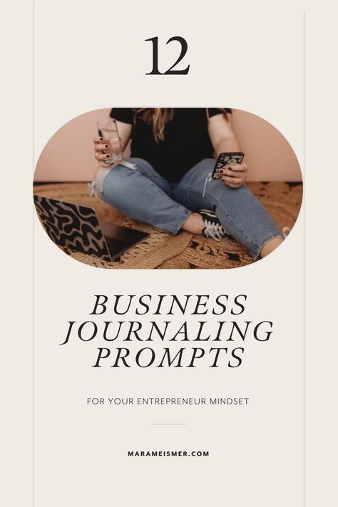 Business Writing Prompts, Journal Prompts Business, Journal Prompts For Business Owners, Journal Prompts For Entrepreneurs, Business Journal Prompts, Business Journal Ideas, Entrepreneur Journal, Mindset Journal Prompts, Business Journaling