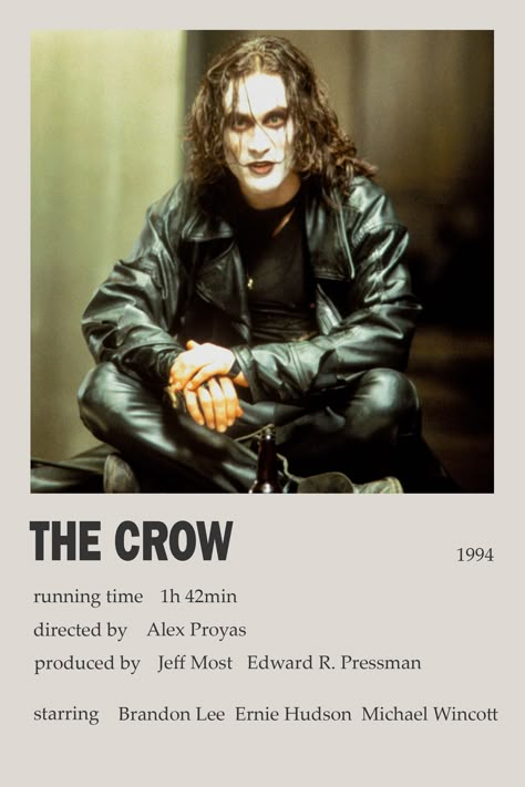 The Crow Poster Film, The Crow Movie Poster, The Crow Wallpaper, The Crow Poster, Goth Movies, The Crow Movie, Michael Wincott, Goth Culture, 1990s Movies