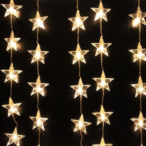 Galactic Starveyors VBS Decor Star Christmas Lights, Star String Lights, Led Curtain Lights, Christmas Star Decorations, Solar String Lights Outdoor, Led Curtain, Colonial Christmas, Star Light, Solar String Lights