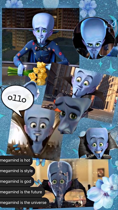 Mega Mind Wallpaper, Megamind X Metroman Fanart, Megamind Wallpaper, Megamind Movie, Mega Mind, Ra Themes, Fictional Character Crush, Hot Blue, Computer Animation