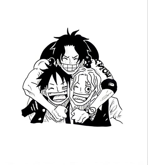 Ace Sabo Luffy Tattoo, Ace One Piece Tattoo Ideas, Idea For Tattoo, Ace Luffy, Piece Tattoo, Sabo One Piece, Ace Sabo Luffy, Ace And Luffy, One Piece Tattoos