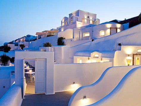 *sigh* Canaves Oia Santorini - Rated #1 hotel in Europe by Condé Nast Traveler Santorini Grecia, Santorini Hotels, Greece Hotels, Oia Santorini, Romantic Hotel, Santorini Island, Luxury Accommodation, To Infinity And Beyond, Top Hotels