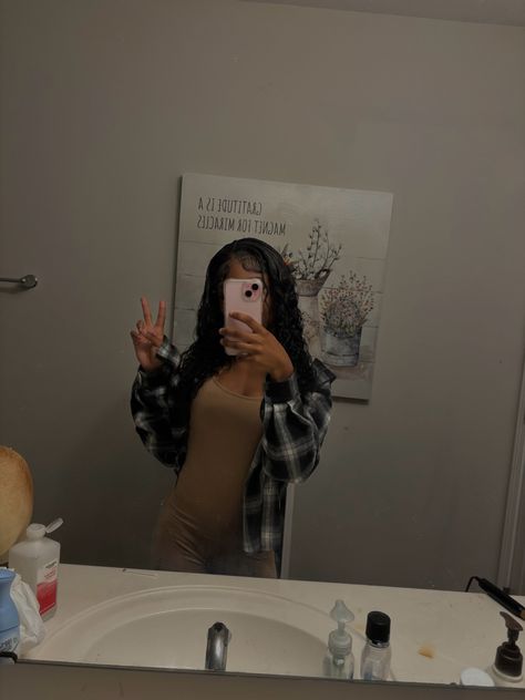 Brown bodysuit outfit for highschool. Brown body suit with black and white flannel, iphone15, pink, baddie, casual Brown Bodysuit Outfit, Outfits For Highschool, Pink Baddie, Brown Bodysuit, Bodysuit Outfit, Black And White Flannel, White Flannel, Body Suit Outfits, Body Suit