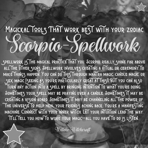 Scorpio Witchcraft, Scorpio Magic, Scorpio Witch, Witch's Grimoire, Green Witchery, Zodiac Aesthetic, Goddess Magick, Soul Therapy, Growing Quotes