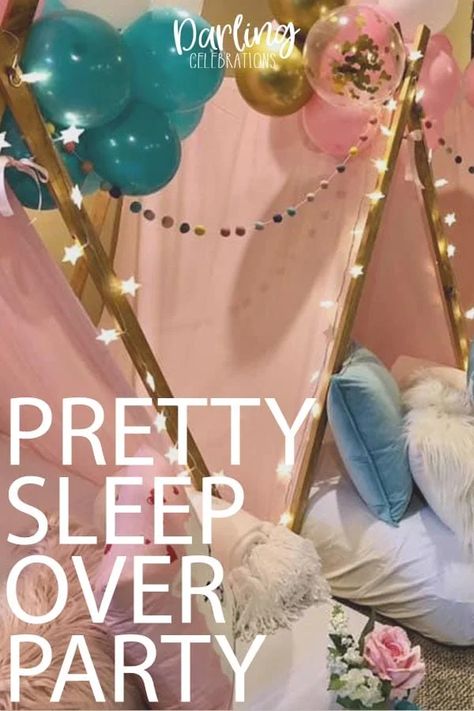 Girl's Sleepover Party - 4 adorable Sleepover Tent Party Ideas Tent Party Ideas, The Best Sleepover, Sleepover Party Ideas, Teen Girl Birthday Party, Girls Sleepover Party, Sleepover Tents, Birthday Sleepover Ideas, Tent Party, Jungle Safari Birthday