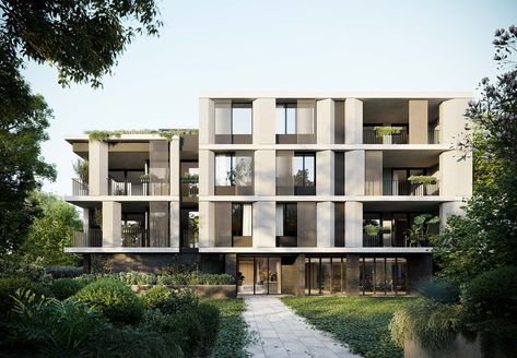 Riserva Cammeray Townhouse Facade, Apartment Facade, Apartment Exterior, Residential Building Design, Architecture Building Design, Apartment Architecture, Building Facade, Facade Architecture, Facade Design